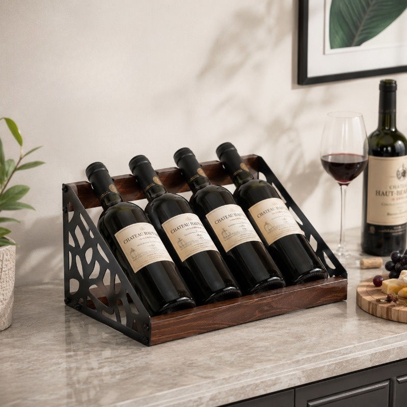 Home Bar Shelf - Деревянная винная полка для домашнего бара,