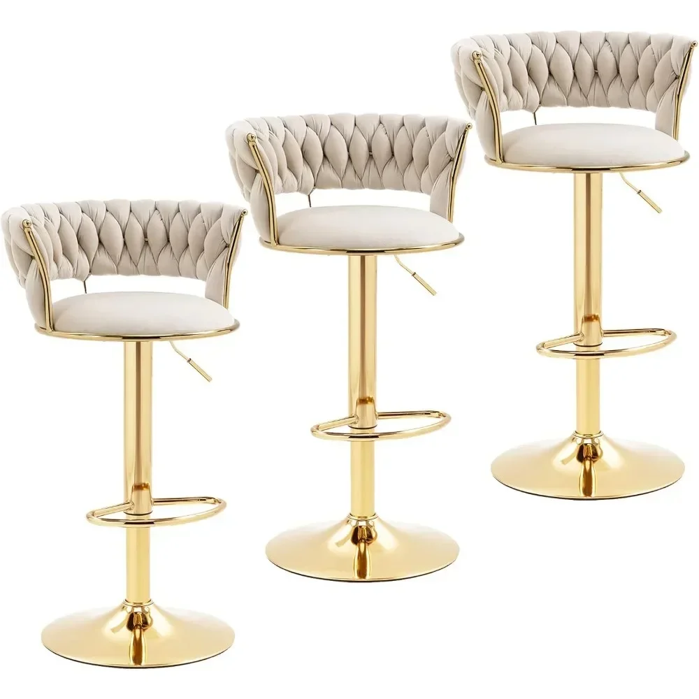 Home Bar Stools - Современные барные стулья из вельвета, комплект