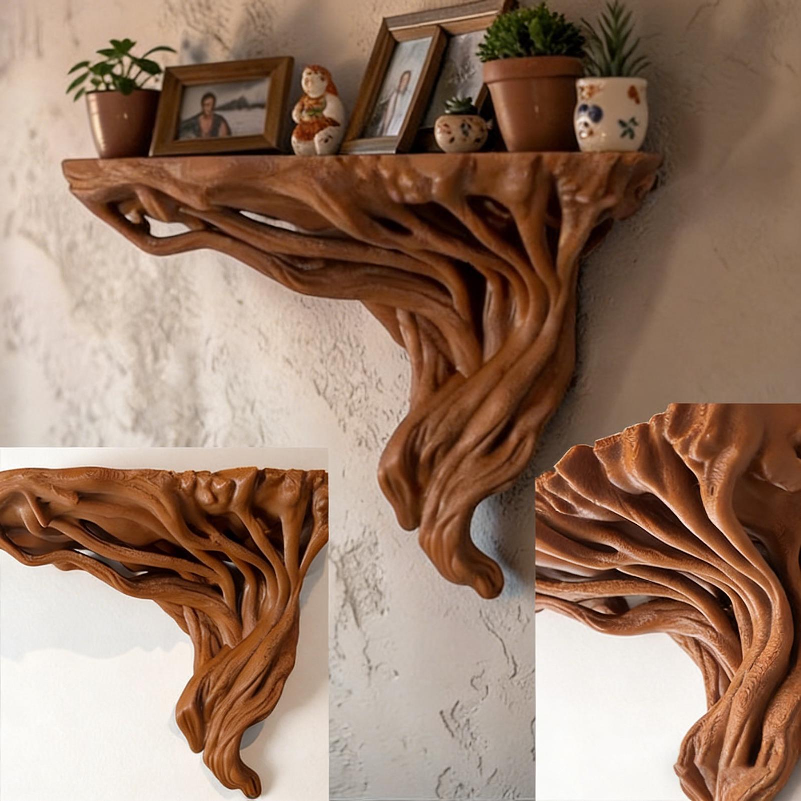 Настенная полка в форме корня  – обзор и цена Home Bar Shelf