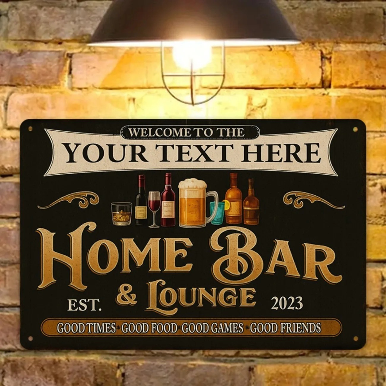 Металлическая табличка с индив – обзор и цена Home Bar Signs