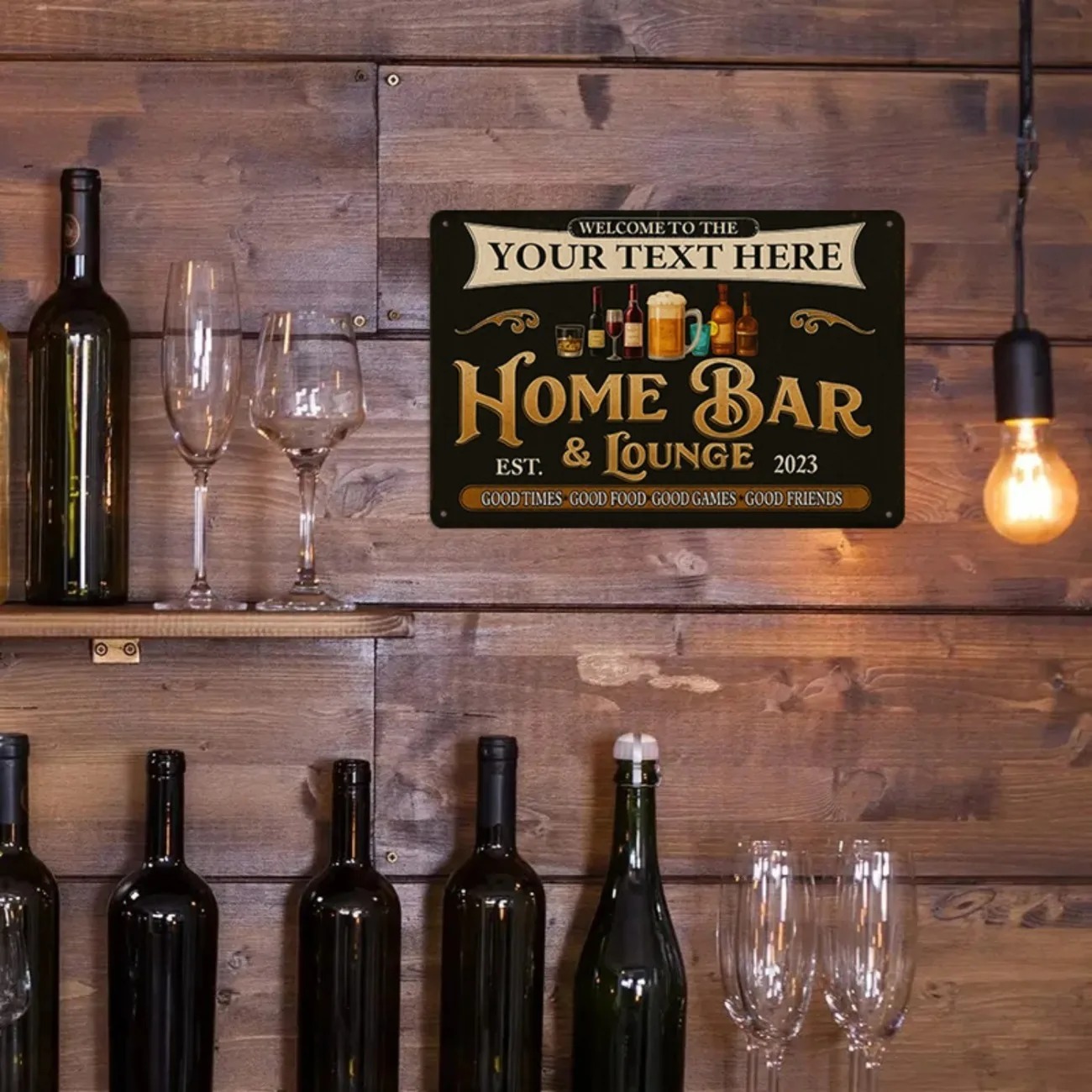 Металлическая табличка с индив – обзор и цена Home Bar Signs