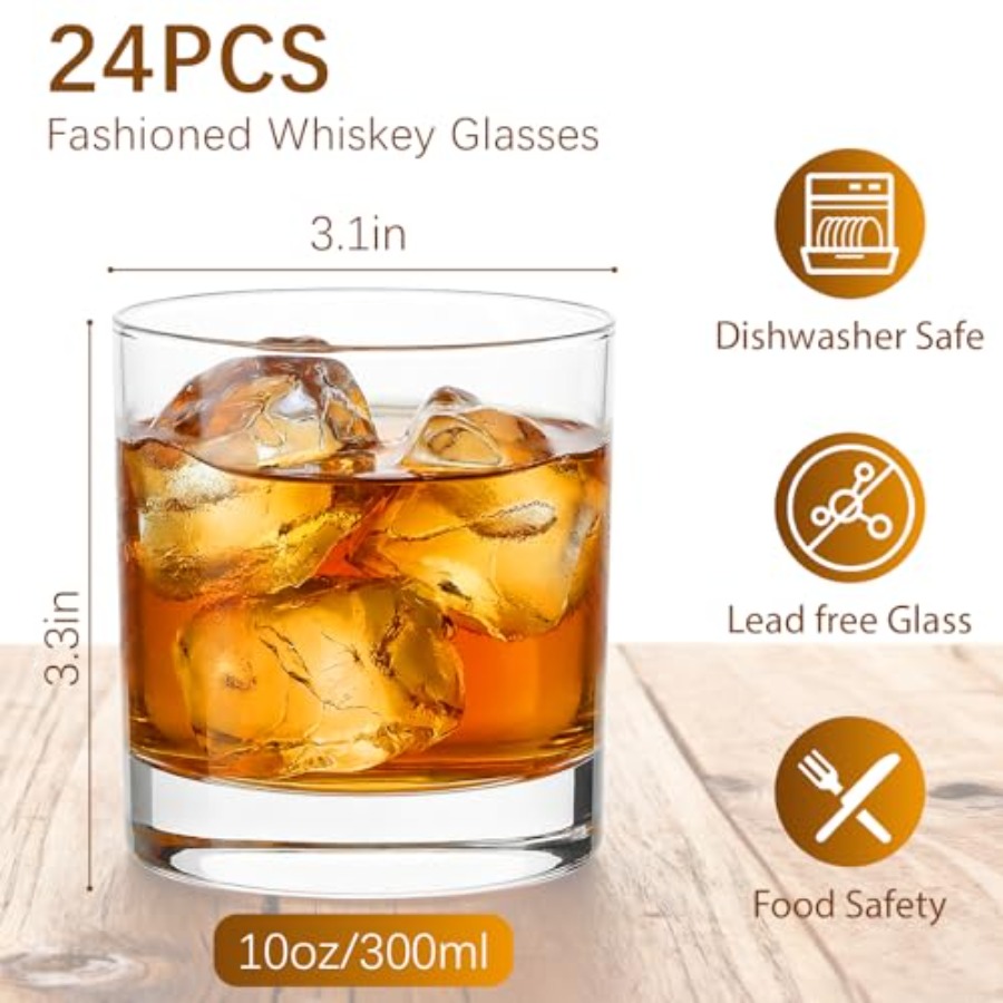 Набор из 24 стаканов объемом 1 – обзор и цена Old Fashioned Glass