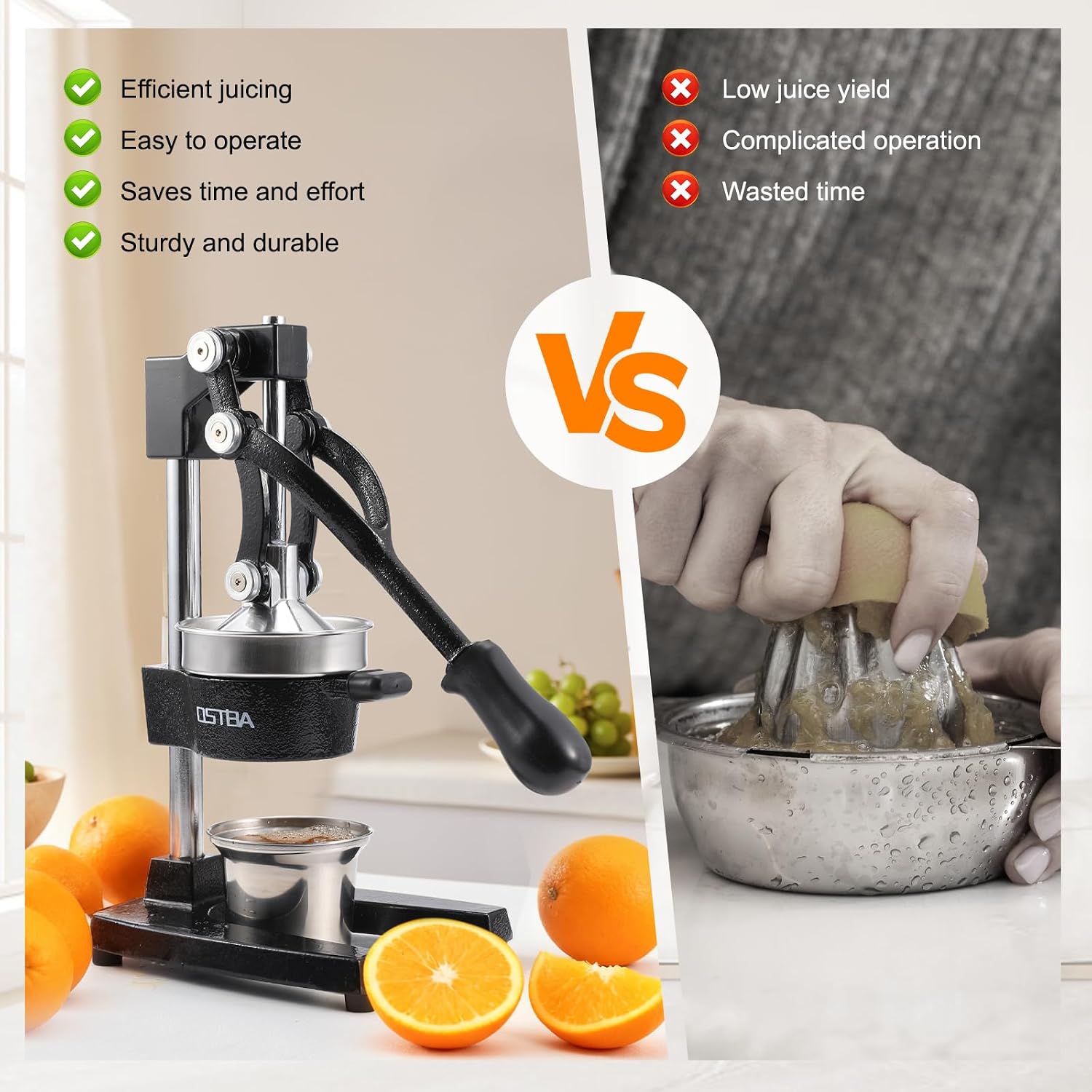 Чугунная ручная соковыжималка  – обзор и цена Citrus Juicer Bar