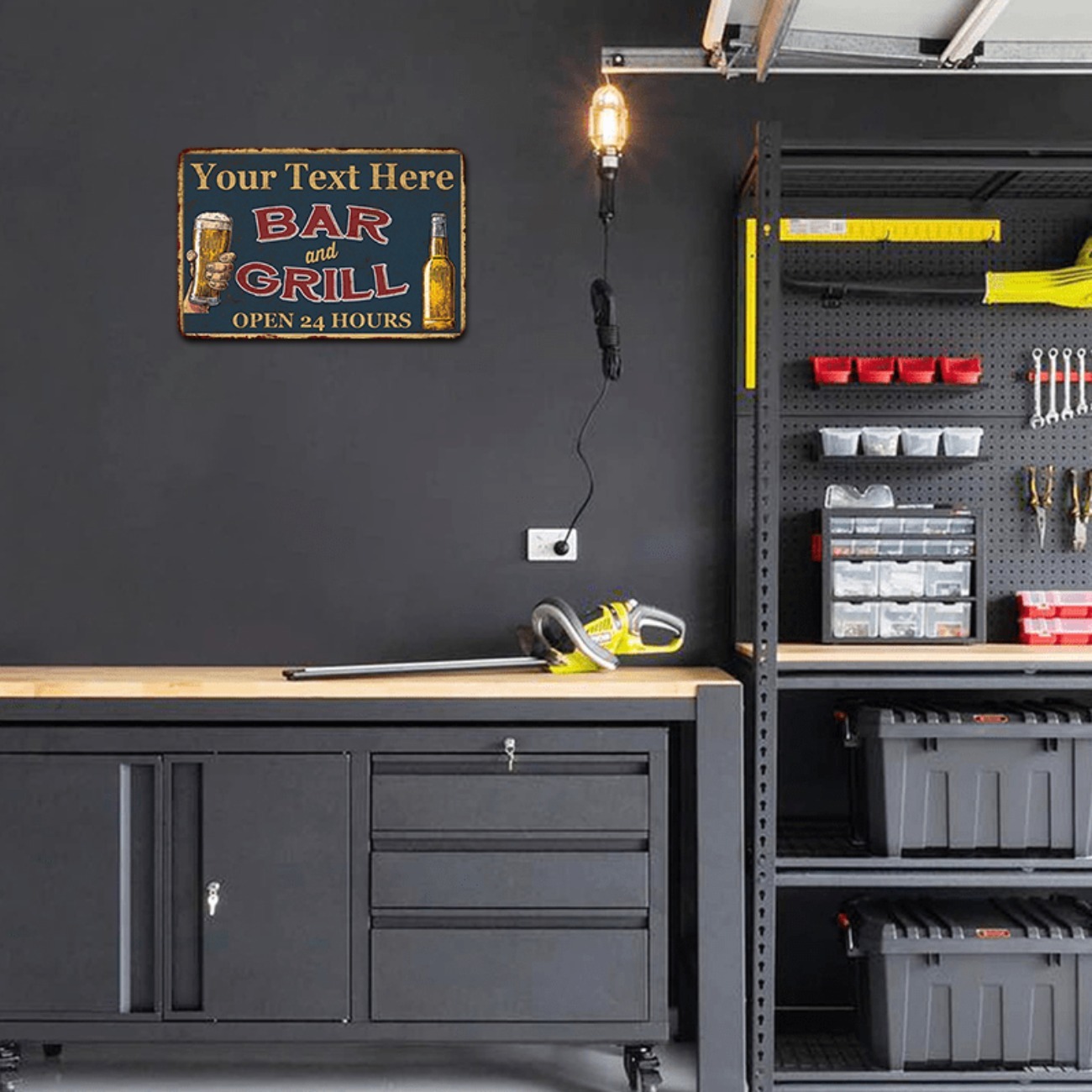Настраиваемая алюминиевая мета – обзор и цена Home Bar Signs
