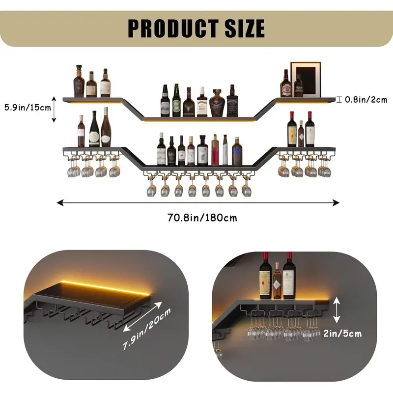 Настенная LED-подсветка для ви – обзор и цена Home Bar Shelf